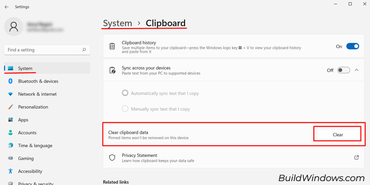 Clear Clipboard Data