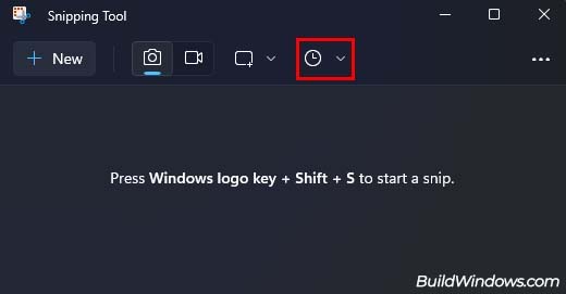 delay option snipping tool