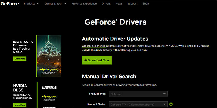 nvidia-driver-page