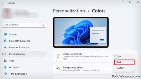 How to Use Dark Mode on Windows 11 - Build Windows