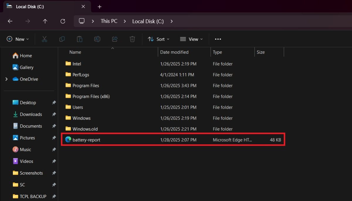 how to check battery health windows 11 cmd